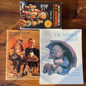 3 Hummel Books Vintage - Price Guide, Hummel Art, Skrobek Autographed Copy